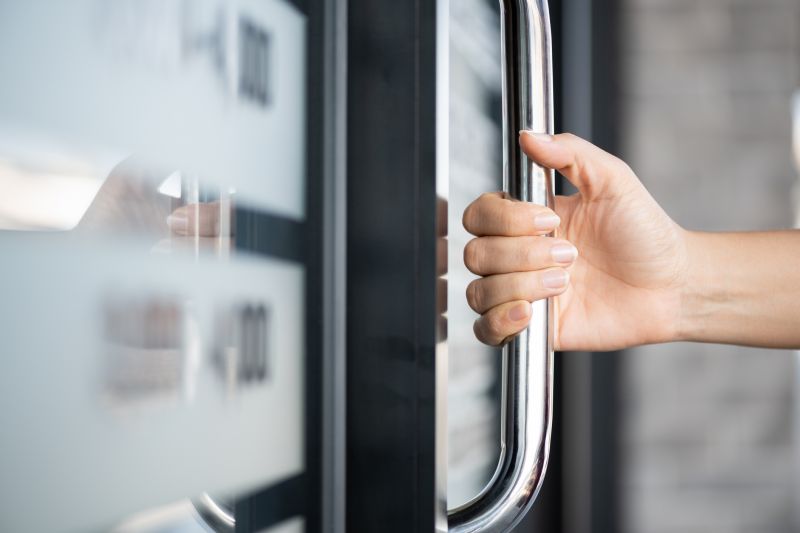 Modern Door Handle Installation